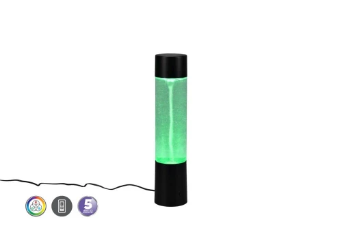 Dekoracyjna lampa stołowa Tornado czarny mat LEd 9W RGB rl R50751032 | 4017807558784 noxbox lampynox www.lampynox.pl