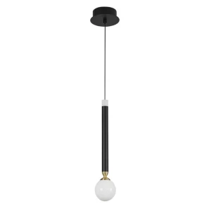 UNION Czarno złota LED 5W 3000K Lampa wisząca