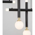Lampa wisząca UNION Czarno złota LED 20W 3000K LE41811  noxbox lampynox www.lampynox.pl