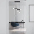 Lampa wisząca UNION Czarno złota LED 20W 3000K LE41811  noxbox lampynox www.lampynox.pl