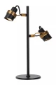 Lampka stołowa podwójna Tundran czarny | mosiądz 2xGU10 lucide 34544/02/30 | 5411212343628 noxbox lampynox www.lampynox.pl