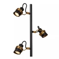 Lampa podłogowa potrójna Tundran czarny | mosiądz 3xGU10 lucide 34744/03/30 | 5411212343635 noxbox lampynox www.lampynox.pl