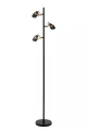 Lampa podłogowa potrójna Tundran czarny | mosiądz 3xGU10 lucide 34744/03/30 | 5411212343635 noxbox lampynox www.lampynox.pl