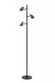 Lampa podłogowa potrójna Tundran czarny | mosiądz 3xGU10 lucide 34744/03/30 | 5411212343635 noxbox lampynox www.lampynox.pl