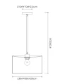 Lampa wisząca Tanselle multikolor Ø 30cm. E27 lucide 10415/30/99 | 5411212105776 noxbox lampynox www.lampynox.pl