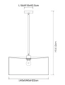 Lampa wisząca Tanselle multikolor Ø 45cm. E27 lucide 10415/45/99 | 5411212105790 noxbox lampynox www.lampynox.pl