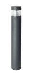 Barel antracyt wys. 98cm. LED 23W 4000K IP65 Lampa ogrodowa stojąca