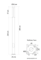 Latarnia parkowa, ogrodowa Barel MAX antracyt wys. 3m. LED 30W 4000K IP65 su-ma BRLMAX-3000 | 5907632912624 noxbox lampynox www.lampynox.pl