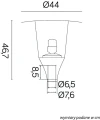Głowica latarni Metis antracyt E27 IP65 su-ma MTS-HEAD | 5907632912587 noxbox lampynox www.lampynox.pl