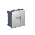 Lampa schodowo-elewacyjna zewnętrzna Mur LED inox 1W 4000K IP65 su-ma MR05 | 5907632912556 noxbox lampynox www.lampynox.pl