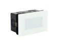 Lampa schodowo-elewacyjna zewnętrzna Mur Glass biały LED 2,5W 4000K IP65 su-ma MG01 | 5907632912549 noxbox lampynox www.lampynox.pl