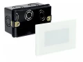 Lampa schodowo-elewacyjna zewnętrzna Mur Glass biały LED 2,5W 4000K IP65 su-ma MG01 | 5907632912549 noxbox lampynox www.lampynox.pl