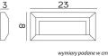 Lampa schodowo-elewacyjna zewnętrzna Mur LED DIP SWITCH antracyt 3W