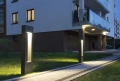 Lampa ogrodowa stojąca Rektan antracyt wys. 90cm. GU10 IP65 su-ma RE-900 | 5907632912525 noxbox lampynox www.lampynox.pl