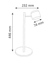Lampka stołowa Kubik biały LED 4,2W 3000K goldlux 318299 | 5901508318299 noxbox lampynox www.lampynox.pl