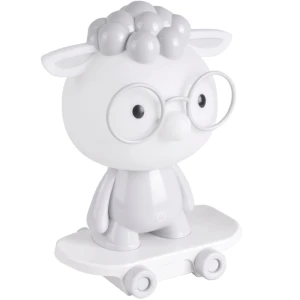 Owieczka na deskorolce szary LED 3 step dim. 2,5W 3000K Lampka stołowa dziecięca ściemnialna