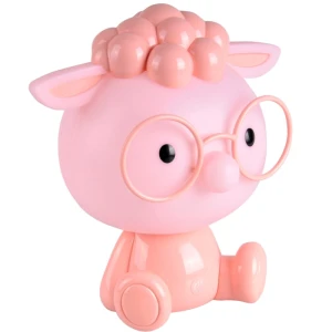 Owieczka różowy LED 3 step dim. 2,5W 3000K Lampka stołowa dziecięca ściemnialna