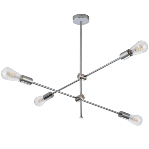 Lampa wisząca Mora chrome 4xE27 goldlux 318107 | 5901508318107 noxbox lampynox www.lampynox.pl