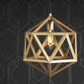 Lampa wisząca Denmark B złoty E27 goldlux 318848 | 5901508318848 noxbox lampynox www.lampynox.pl