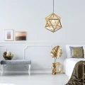Lampa wisząca Denmark B złoty E27 goldlux 318848 | 5901508318848 noxbox lampynox www.lampynox.pl