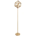 Lampa podłogowa stojąca Denmark złoty E27 goldlux 318855 | 5901508318855 noxbox lampynox www.lampynox.pl