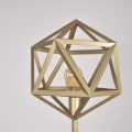 Lampa podłogowa stojąca Denmark złoty E27 goldlux 318855 | 5901508318855 noxbox lampynox www.lampynox.pl