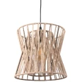 Lampa wisząca Varberg czarny | brązowy E27 goldlux 316530 | 5901508316530 noxbox lampynox www.lampynox.pl