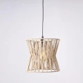 Lampa wisząca Varberg czarny | brązowy E27 goldlux 316530 | 5901508316530 noxbox lampynox www.lampynox.pl