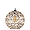 Lampa wisząca Umea brązowy E27 goldlux 316523 | 5901508316523 noxbox lampynox www.lampynox.pl