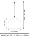 Lampa wisząca Otis brązowy E27 goldlux 316837 | 5901508316837 noxbox lampynox www.lampynox.pl