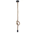 Lampa wisząca Rope brązowy | czarny E27 lina goldlux 321909 | 5901508321909 noxbox lampynox www.lampynox.pl