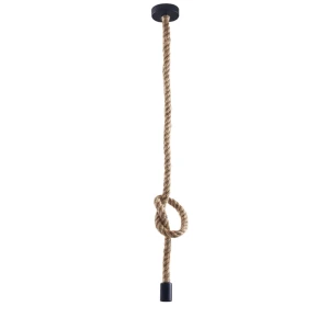 Rope brązowy | czarny E27 Lampa wisząca lina