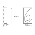 Polux Kometa Oprawa gipsowa kinkiet E14 5903137206756 noxbox lampynox www.lampynox.pl
