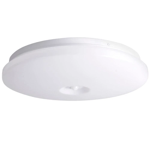 Plafon LED z czujnikiem ruchu i zmierzchu ADAR 18W 1200lm PIR 4000K 33cm IP44 Polux 313416 | 5901508313416 noxbox lampynox www.lampynox.pl
