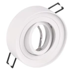 Gaja R biała Ø 9,5cm. GU10 Oczko sufitowe uchylne