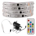 Zestaw taśma Magic LED 5m. 24W RGB IP65 zasilacz + kontroler + pilot goldlux 314970 | 5901508314970 noxbox lampynox www.lampynox.pl