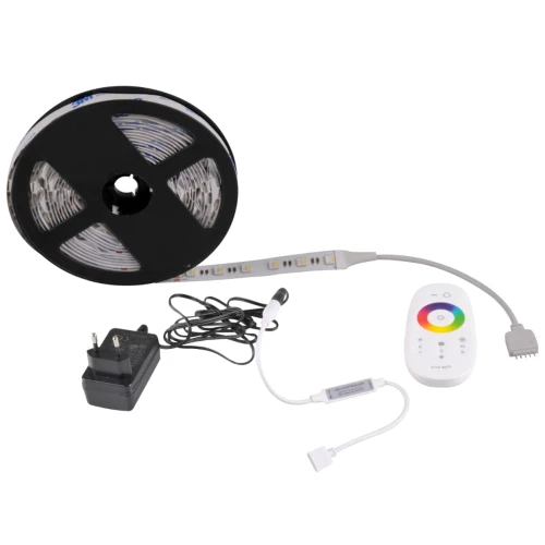 Zestaw taśma LED 3m. 24V 22W IP20 RGBW + zasilacz + sterownik + pilot RF goldlux 319272 | 5901508319272 noxbox lampynox www.lampynox.pl