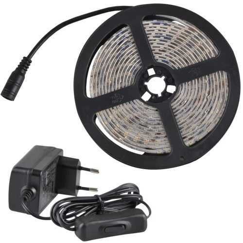 Zestaw taśma LED 3m. 24V 28W 4000K IP65 + zasilacz + włącznik goldlux 319197 | 5901508319197 noxbox lampynox www.lampynox.pl