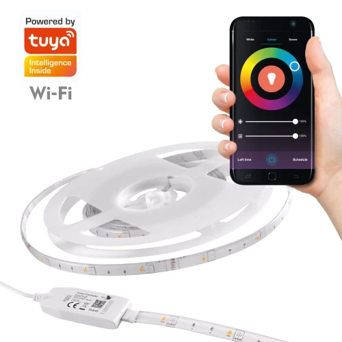 Tuya Polux sterowanie Wi-Fi 2m 4000K+RGB IP65 313904  5901508313904 lampynox noxbox www.lampynox.pl