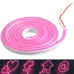 NEON 2m Różowy IP65 Pasek Led Polux 315007