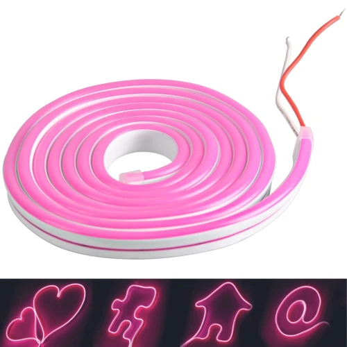 Pasek Led NEON 2m Różowy IP65 Polux 315007  5901508315007 lampynox noxbox www.lampynox.pl
