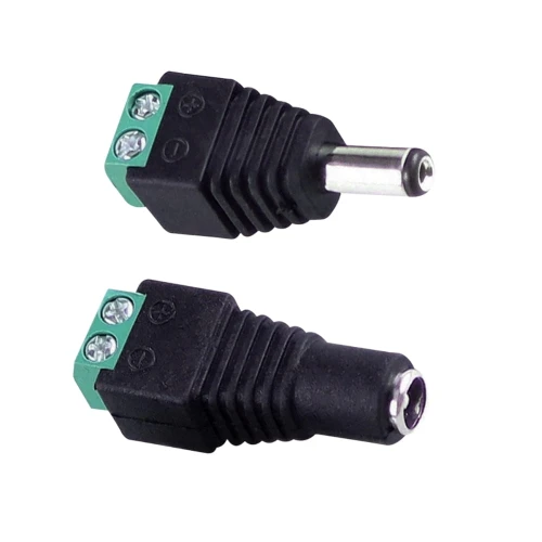Zestaw Gniazdo i wtyczka do taśm LED 12-24V 2pin goldlux 318633 | 5901508318633 noxbox lampynox www.lampynox.pl