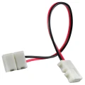 Złącze kątowe dwustronne do taśm LED 10mm 2pin 12-24V DC 3A goldlux 310736 | 5901508310736 noxbox lampynox www.lampynox.pl