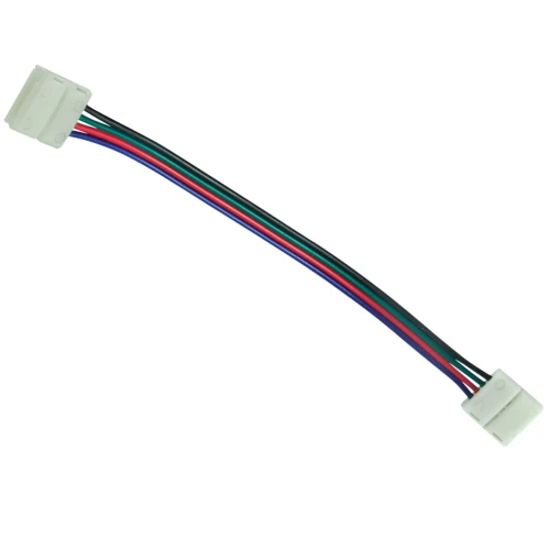 Złącze taśmy LED RGB 10mm dwustronne, przewód z zatrzaskami