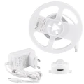 Zestaw taśma LED 12V 8,5W 2m IP20 z czujnikiem ruchu i zmierzchu NEUTRALNA 4000K goldlux 316394 | 5901508316394 noxbox lampynox www.lampynox.pl