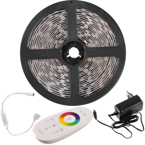 Zestaw taśma LED 24V 5m RGB+4000K IP20 pilot, zasilacz, sterownik goldlux 319289 | 5901508319289 noxbox lampynox www.lampynox.pl