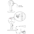 Kamera wewnętrzna + zasilacz COSMO W1 MINI Smart WiFi Tuya goldlux 315618 | 5901508315618 noxbox lampynox www.lampynox.pl