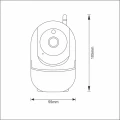 Kamera wewnętrzna + zasilacz COSMO W2 obrotowa Smart WiFi Tuya goldlux 315632 | 5901508315632 noxbox lampynox www.lampynox.pl