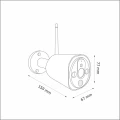 Kamera zewnętrzna  +  zasilacz  COSMO Z1 PIR IP66 Smart WiFi Tuya goldlux 315625 | 5901508315625 noxbox lampynox www.lampynox.pl