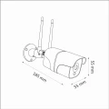 Kamera zewnętrzna +  zasilacz COSMO Z2 PIR IP65 Smart WiFi Tuya goldlux 315649 | 5901508315649 noxbox lampynox www.lampynox.pl
